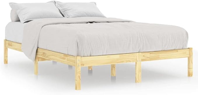 vidaXL Bed Frame Solid Wood 153×203 cm Queen Size