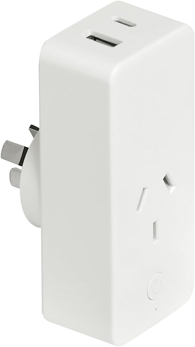 Brilliant Smart Single Socket with USB-A & USB-C