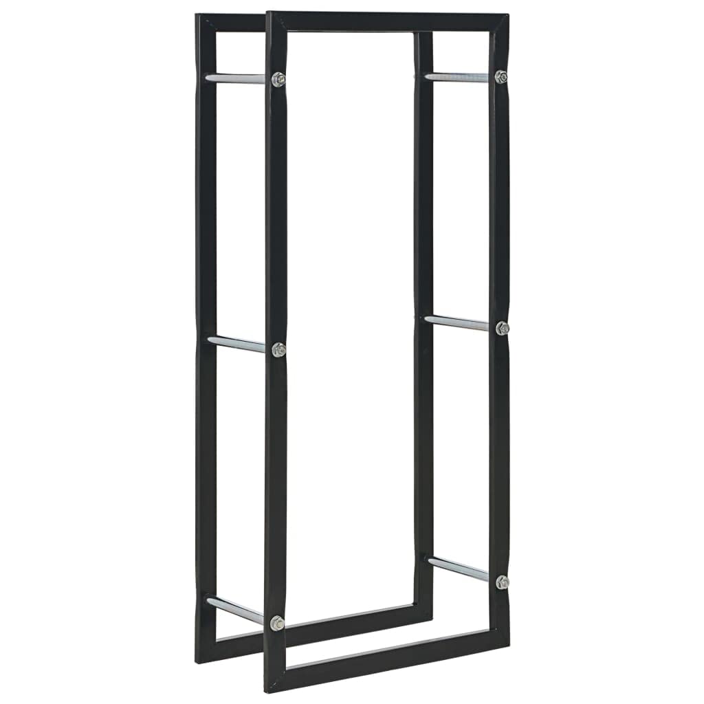 Firewood Rack 44x20x100 cm Steel - Black