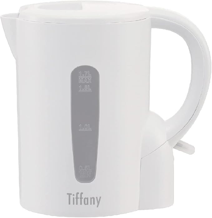 Tiffany Electric Cordless Kettle Kitchen Hot Water Jug/Boiler 1.7L White - AfterPay & zipPay Available