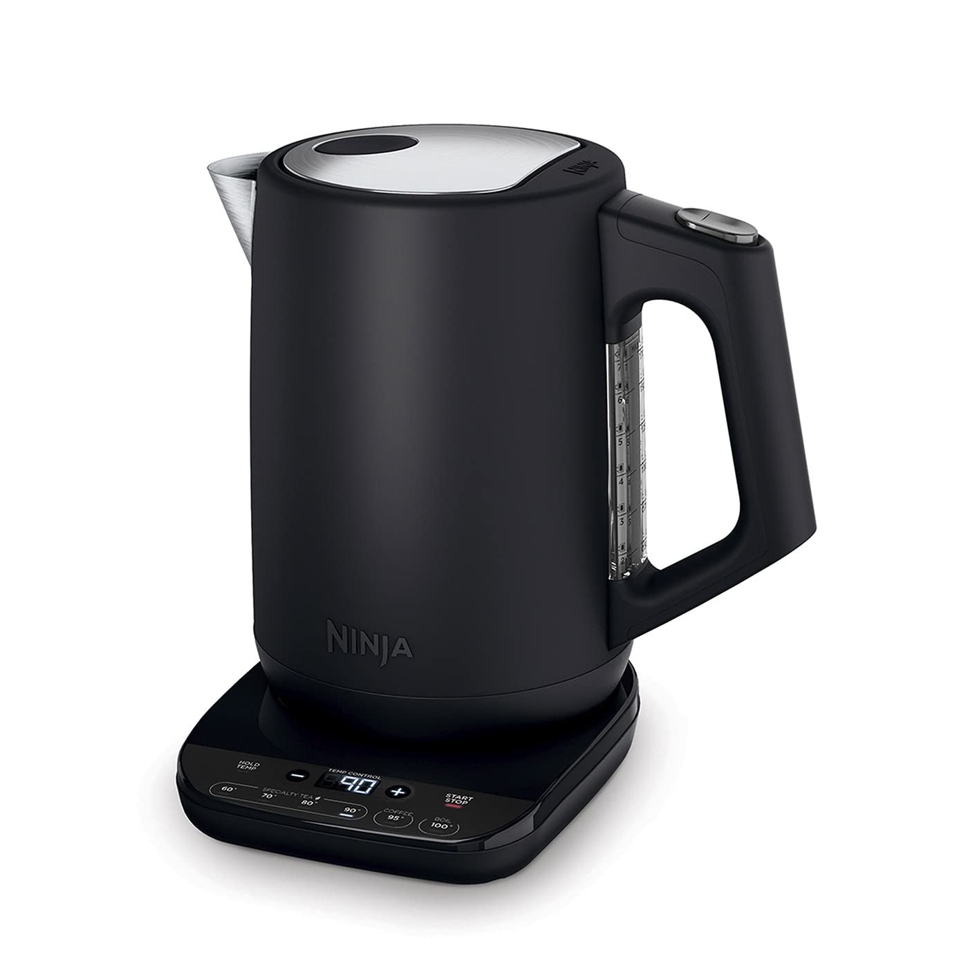 Ninja Perfect 1.7L Temperature Kettle with Temperature Control, LED Display, Easy to Use Kettle with Fast Boil and Temperature Retention, Black and