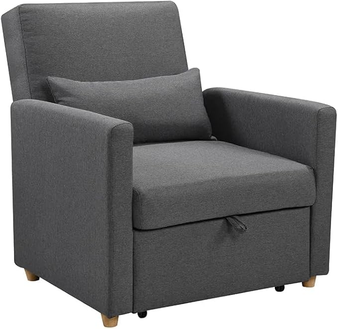 Foret 1/2 Seater Pull Out Sofa Bed Lounge Adjustable Couch Furniture Recliner 1 Seater