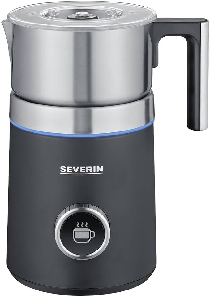 Severin Spuma 700 Plus Automatic Milk Frother Black,Stainless Steel