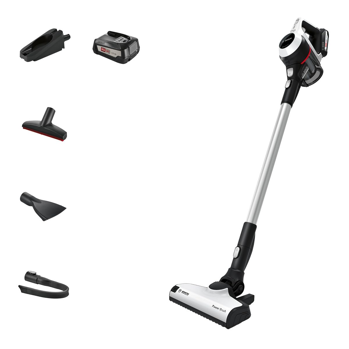 Bosch Unlimited 6 BBS611GB Cordless Vacuum Cleaner, 18V, Blue, 2 Batteries