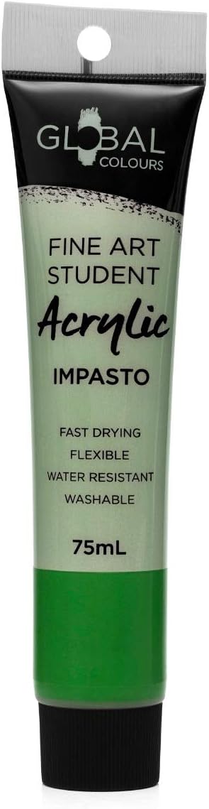 Global Green Oxide - 1 Litre Student Fine Art Acrylic Impasto Paint