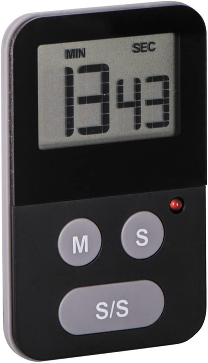 Avanti Digital Slim Timer With Light Black