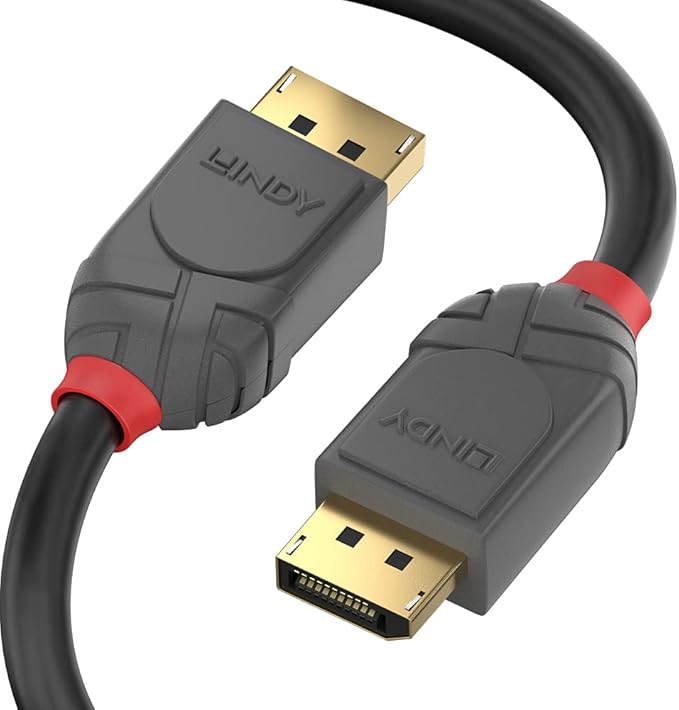 Lindy 10m DisplayPort 1.2 Cable, Anthra Line