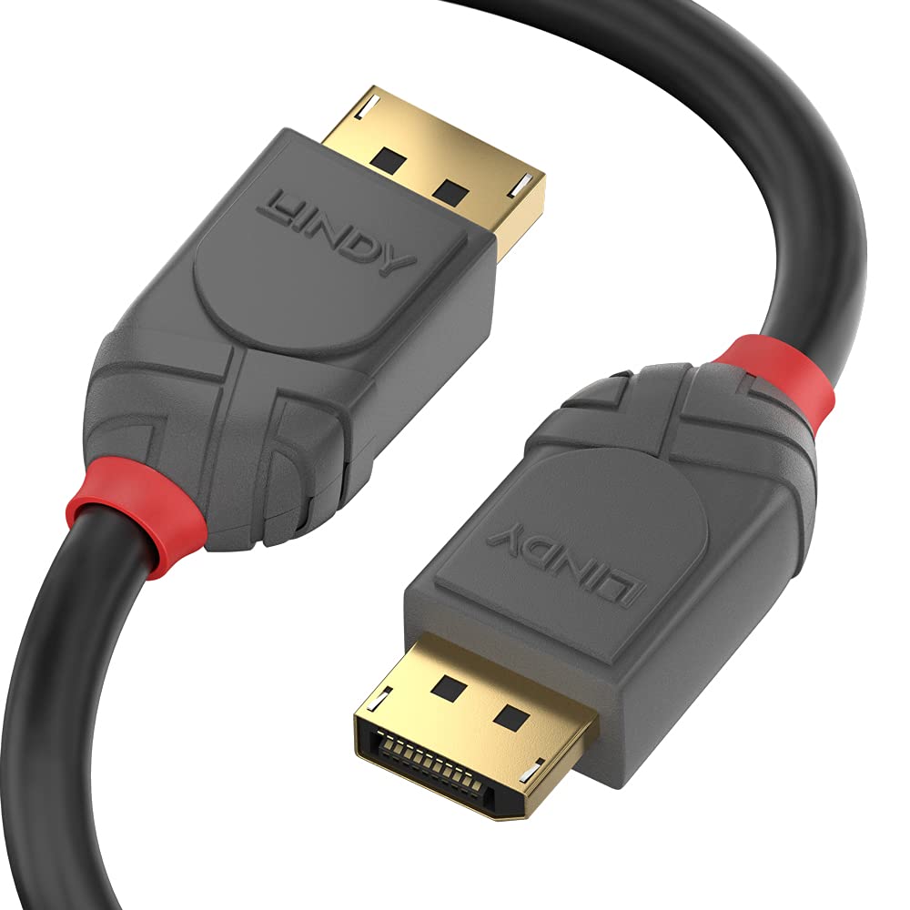 Lindy 1m DisplayPort 1.4 Cable - Anthra Line