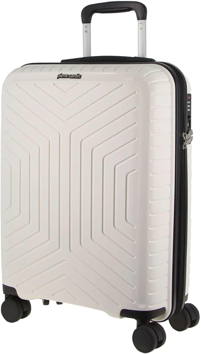 Pierre Cardin 65cm Medium Hard-shell Suitcase in White
