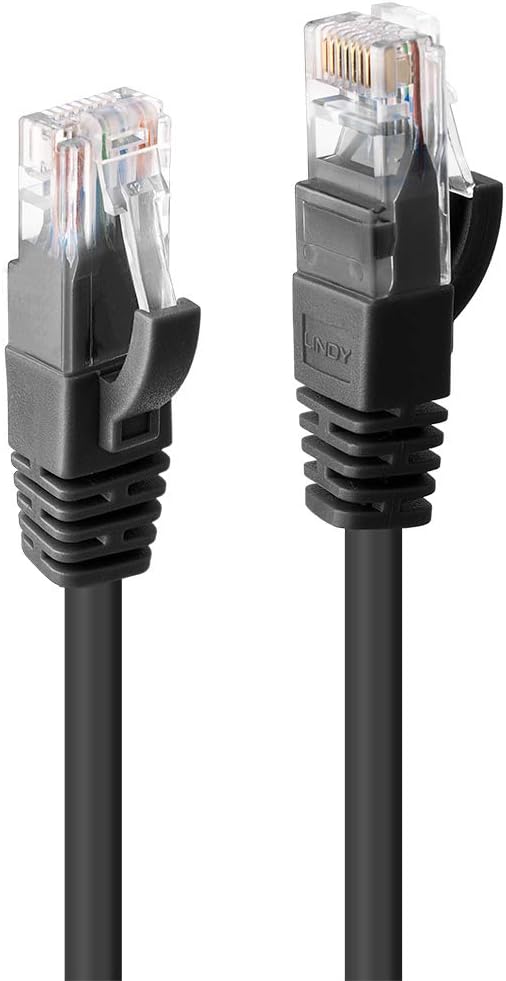 Lindy .5m Cat6 UTP Cable Black