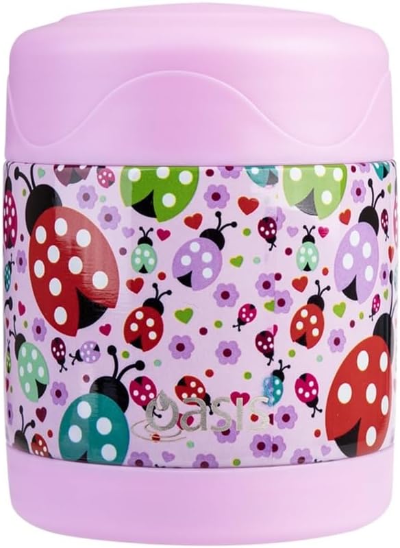 Oasis Stainless Steel 300ml Kids Food Flask - Dinosaur Land