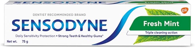 Sensodyne Toothpaste for Sensitive Teeth, Fresh Mint, 4 oz