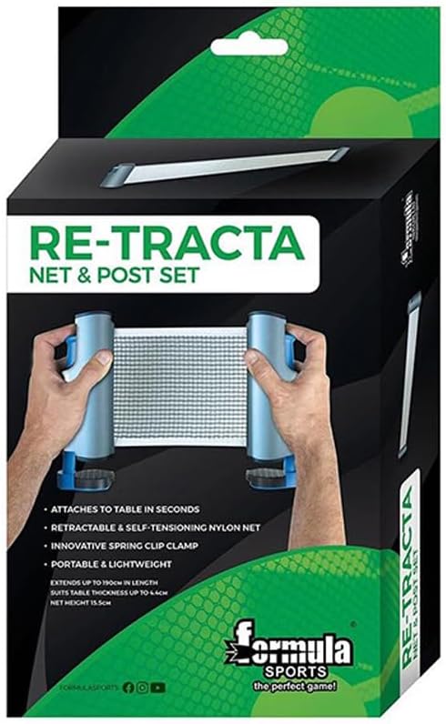 Formula Sports Table Tennis Re-Tracta Net With Posts
