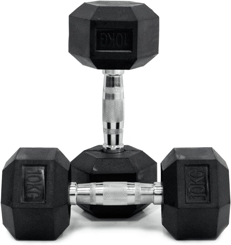 10kg Body Iron Hex Dumbbell Pair