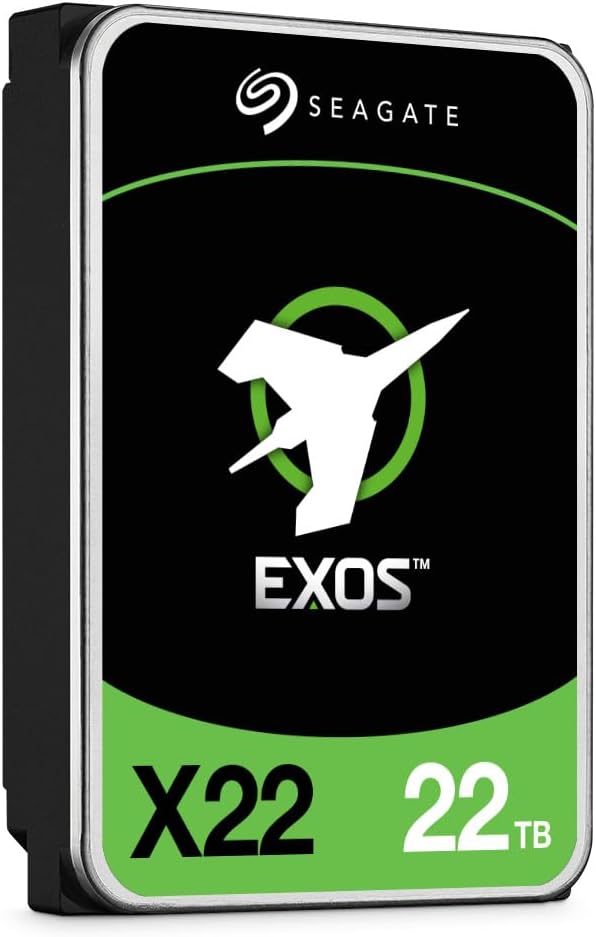 Seagate Exos X22 Enterprise 22TB 3.5 SATA HDD, ST22000NM001E