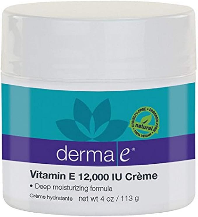 Derma E, Vitamin E 12,000 IU Creme, 4 oz (113 g)