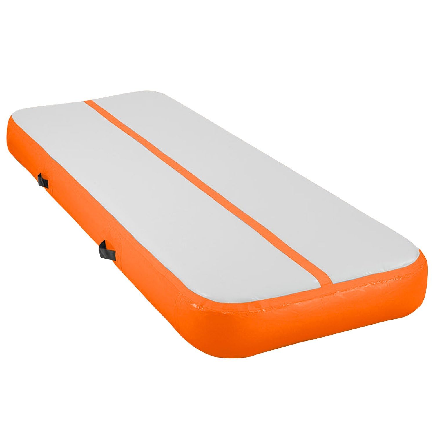 3M x 1m Air Track Inflatable Tumbling Mat Gymnastics - Orange Grey