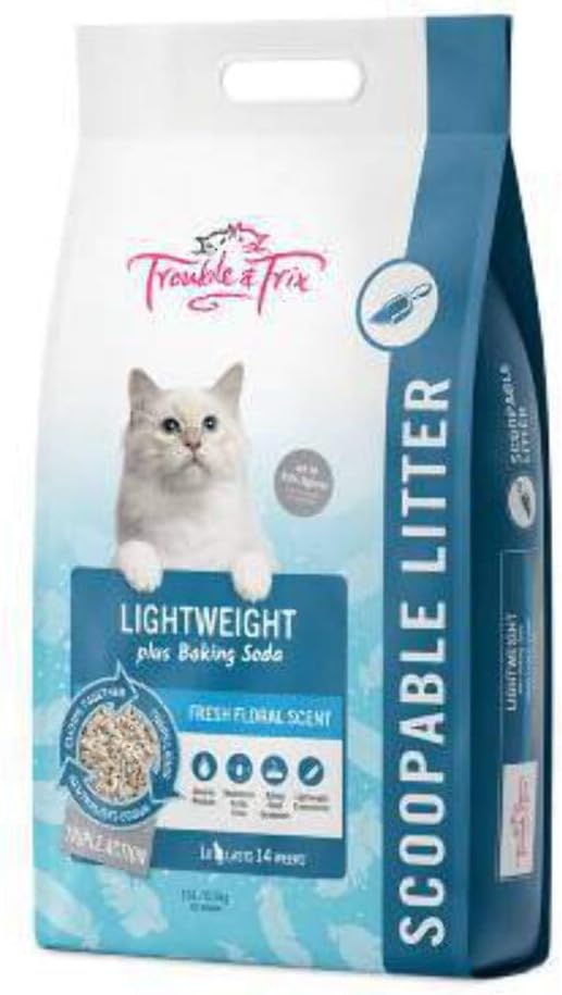 Trouble and Trix Lightweight Litter with Baking Soda
