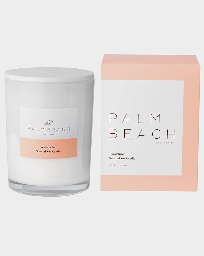 Palm Beach Collection Watermelon 850g Scented Soy Deluxe Candle