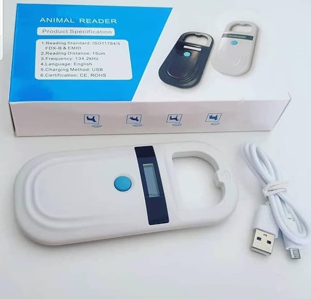 Handheld Pets Scanner Chip Reader Scanner Microchip Recognition Animals