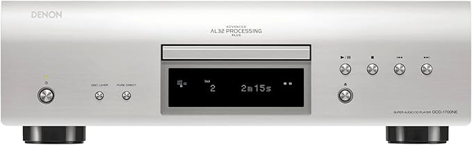 Denon - Dcd-1700Ne CD/SACD Player - Silver - DCD1700NESP - 747192139278