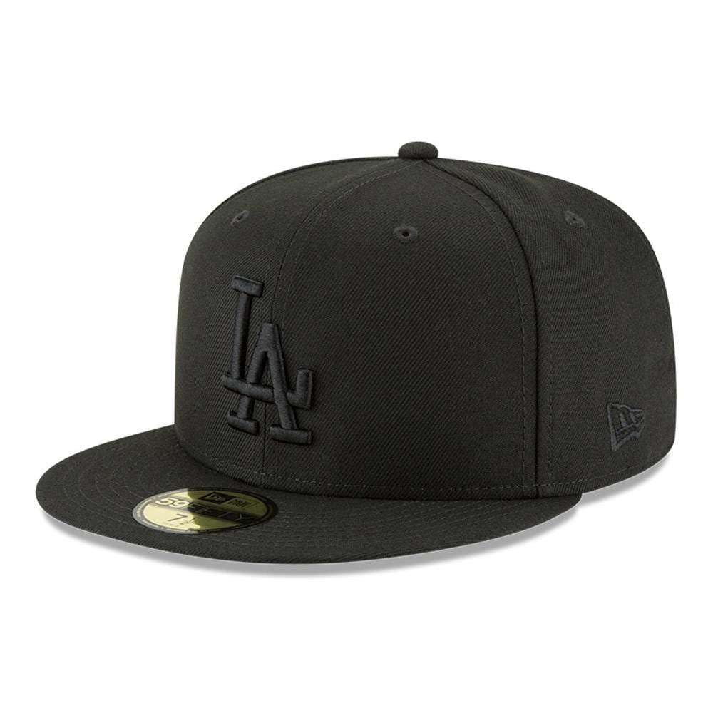 Mens New Era Black Los Angeles Dodgers Basic 59Fifty Fitted Hat