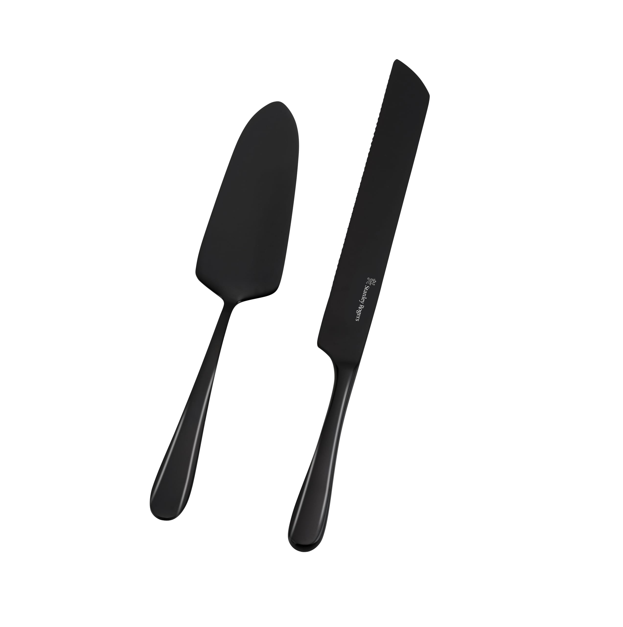 Stanley Rogers Albany Cake Knife and Server Set 2 Piece Onyx
