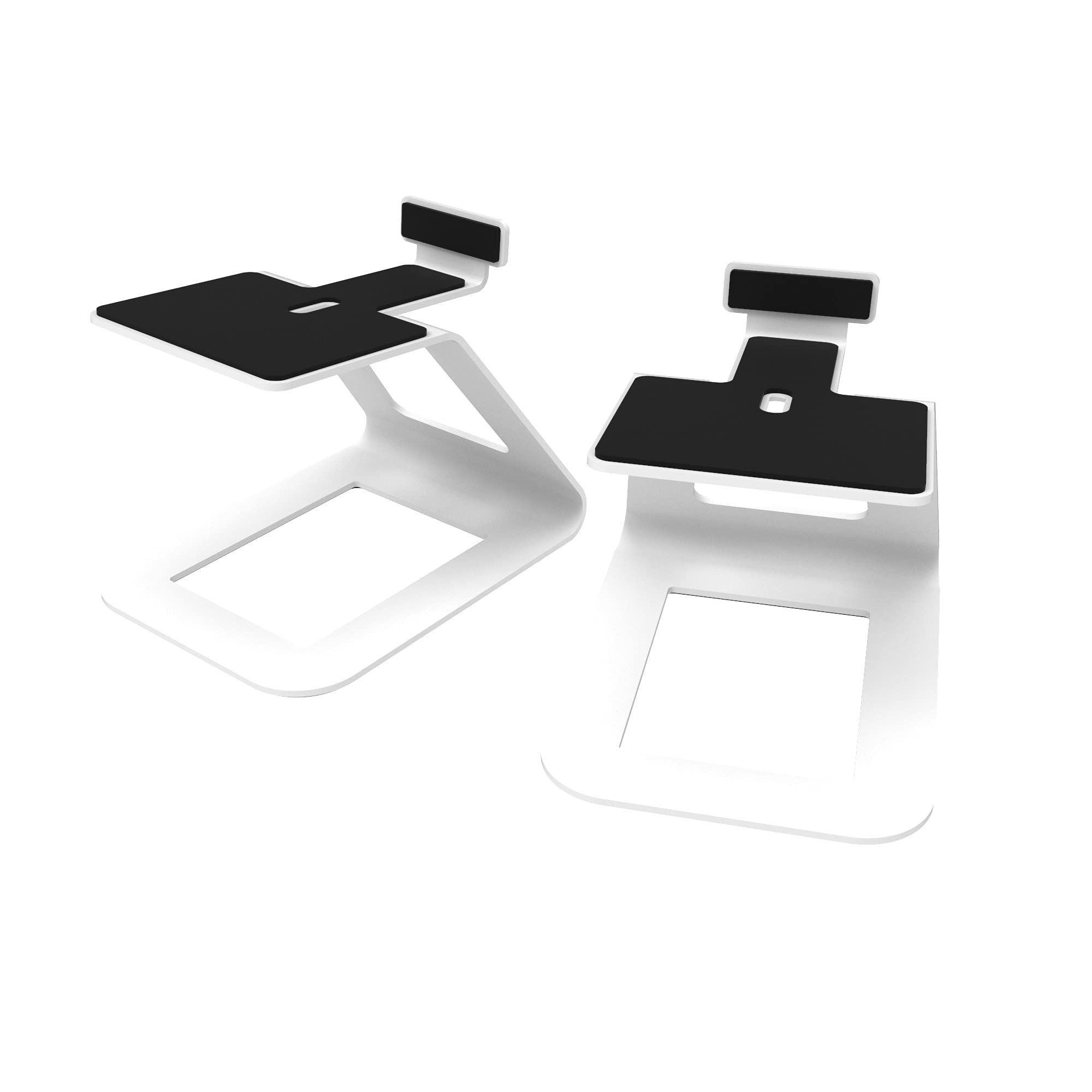 Kanto SE6W Elevated Desktop Speaker Stands For Large Speakers - Pair, White