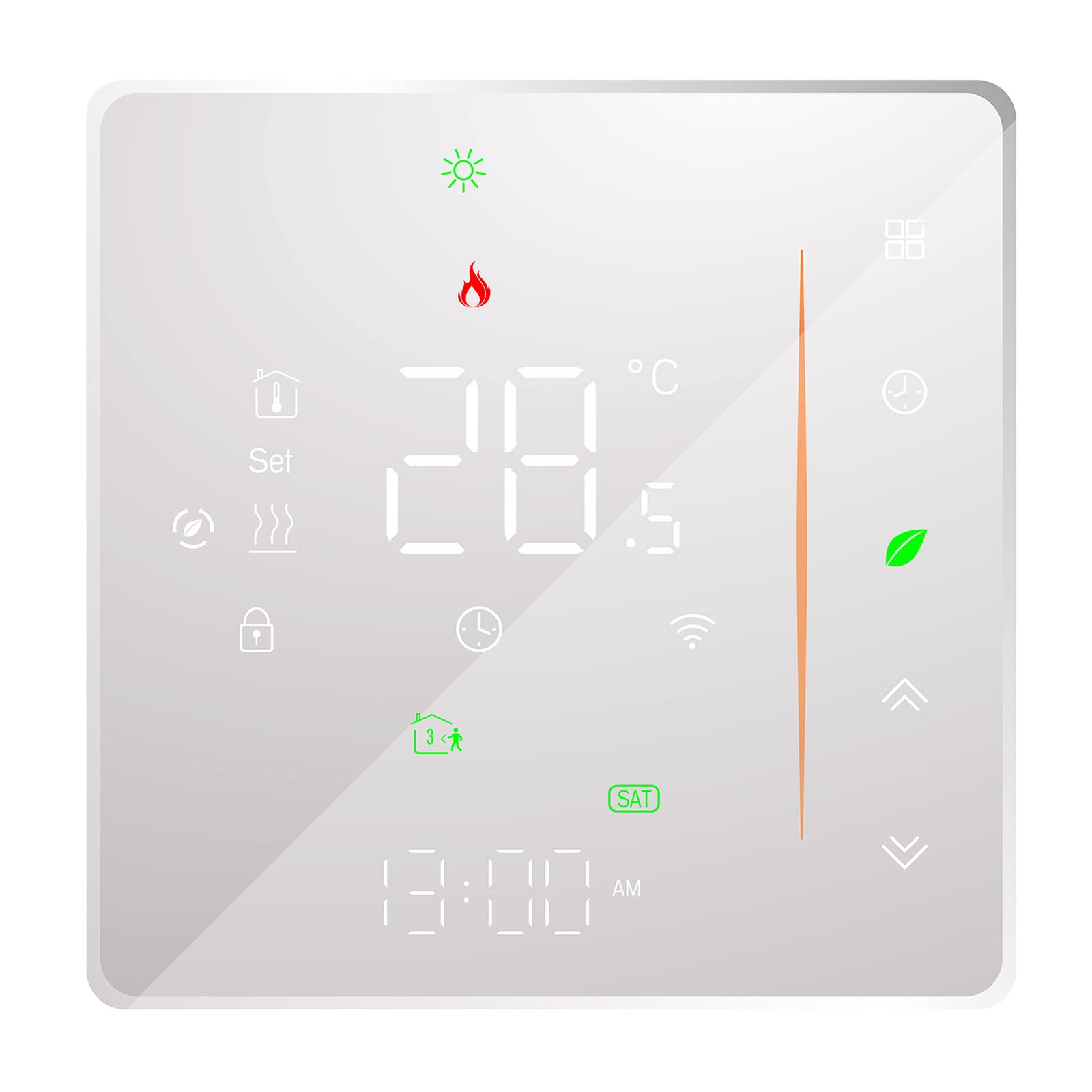 Wifi Smart Thermostat Temperature Controller Weekly Programmable Supports Touch Control/ Mobile APP/ Voice Control Compatible with Alexa/Google Home