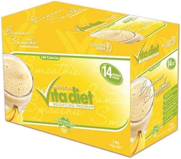 Vita Diet Shake Banana Smoothie 14 Pack