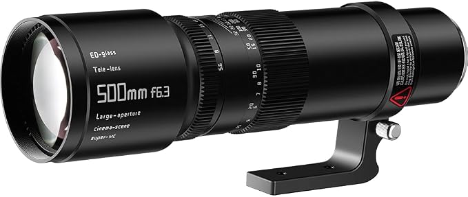 TTArtisan 500mm f/6.3 Lens Canon Rf, Full Frame es, Prime, Only, Super Telephoto, Focus Manual, f/6.3,