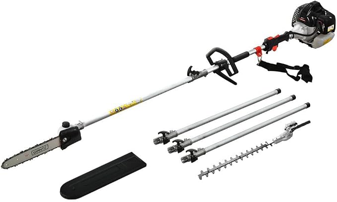 Giantz 65CC Pole Chainsaw Petrol Brush Cutter Whipper Snipper Hedge Trimmer