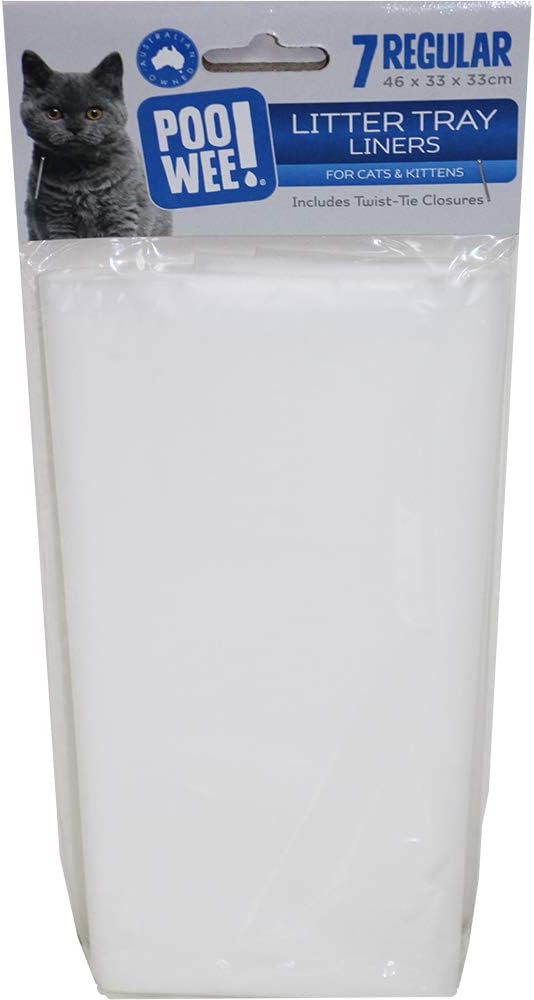 Poowee Cat Litter Tray Liner Regular 7 Pack