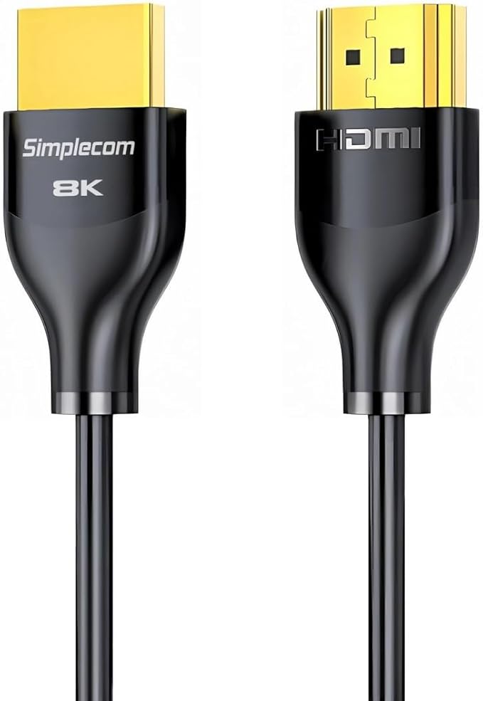 Simplecom CAH510 Ultra High Speed HDMI 2.1 Cable 48Gbps 8K@60Hz Slim Flexible 1m