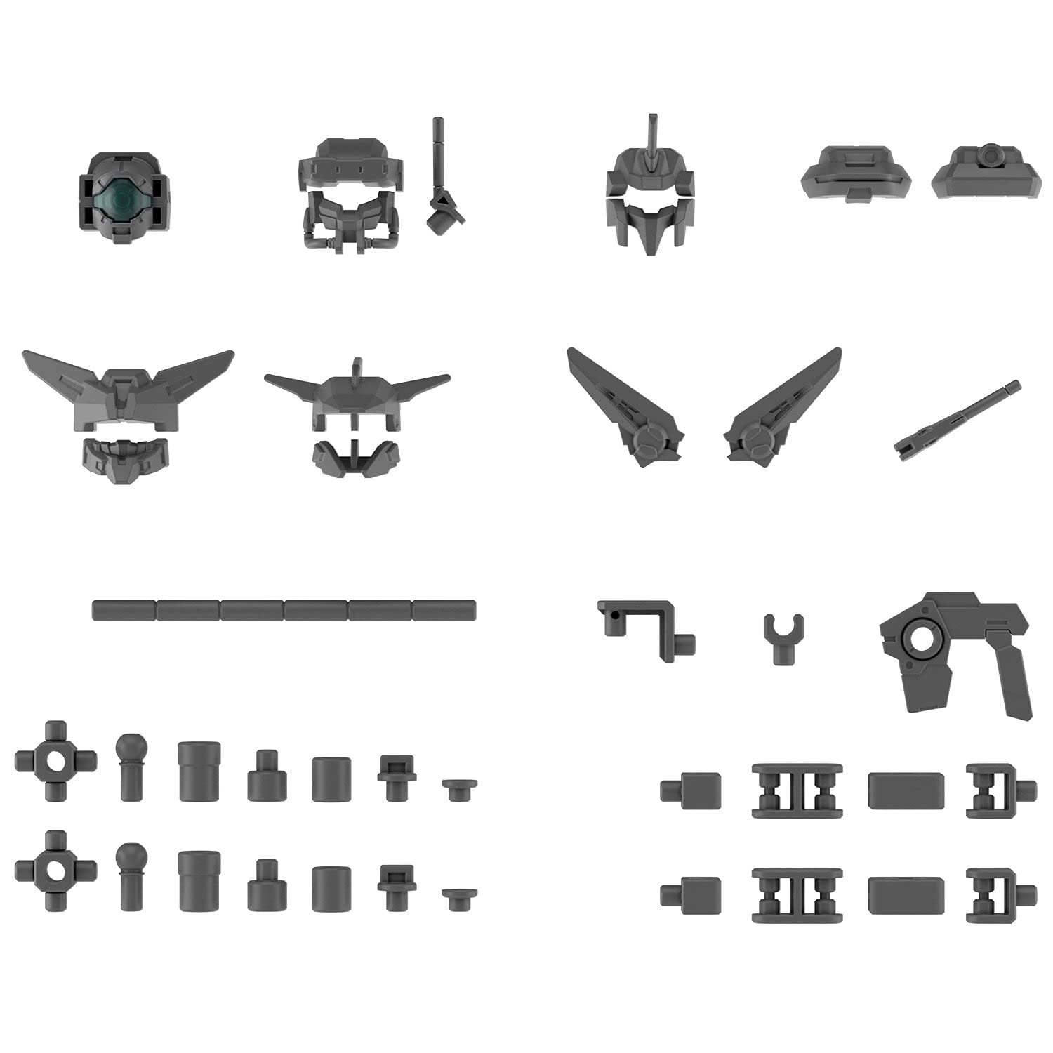 Bandai - 30mm 1/144 Option Parts Set 6 (Customize Heads A)