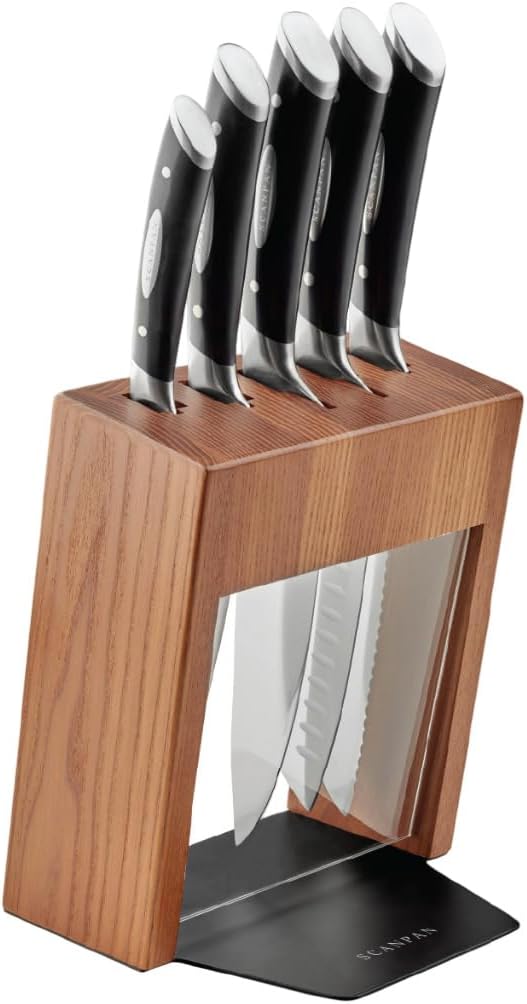Scanpan Classic Kalo Knife Block Set, 6 Piece (Ash)