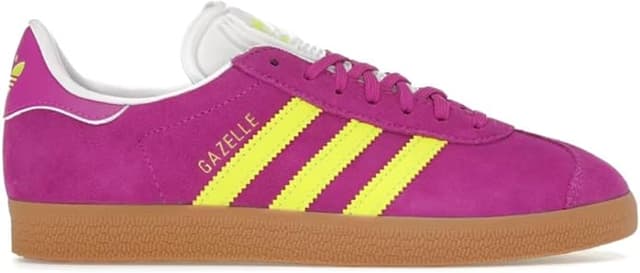 Adidas Originals Womens Gazelle - Womens Tennis Shoes Off White/Solar Yellow/Purple Burst Size 5.5