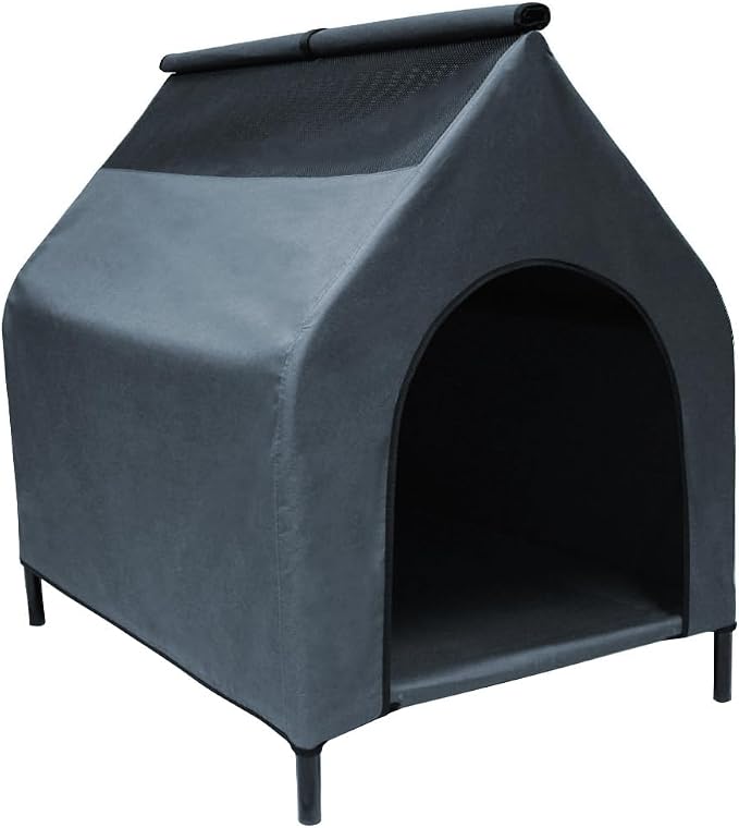 Paws & Claws Elevated Dog/Puppy/Pets Indoor Outdoor Garden XL House/Kennel/Bed