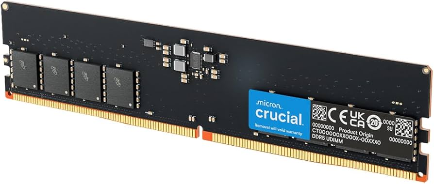 Crucial 8GB DDR5 4800MHz CL40 UDIMM CT8G48C40U5