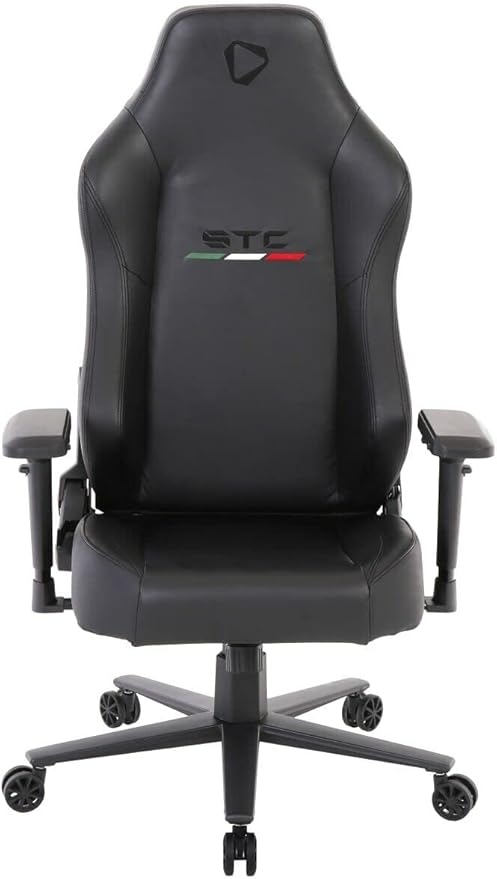 ONEX STC Elegant Real Leather Series Gaming Chair - Black