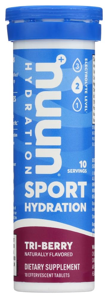 Nuun Hydration Sport Single Tube Tri-Berry -- 10 Tablets