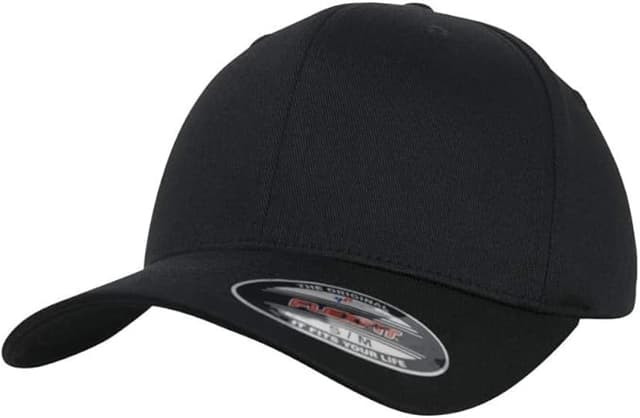 Organic Cotton Cap Black - Flexfit 6277OC - Size S/M
