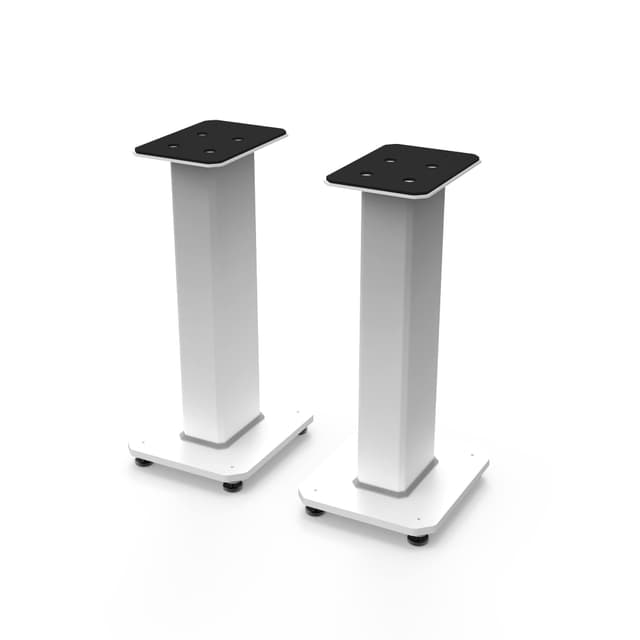 Kanto SX22W 22" Tall Fillable Speaker Stands with Isolation Feet - Pair, White