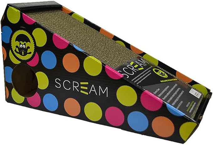 Scream Incline Cat Scratcher Loud Multicolour 48 x 20 x 25cm