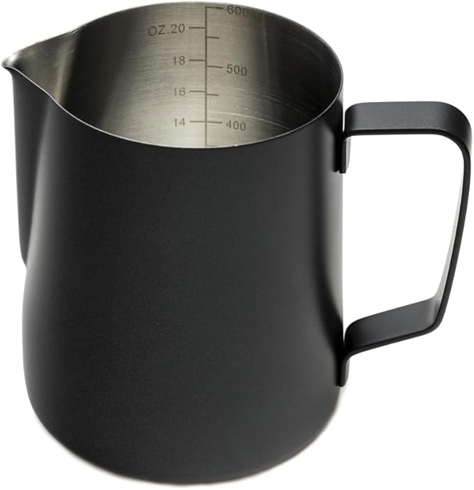 Barista Progear 600ml Black Milk Jug - AfterPay & zipPay Available