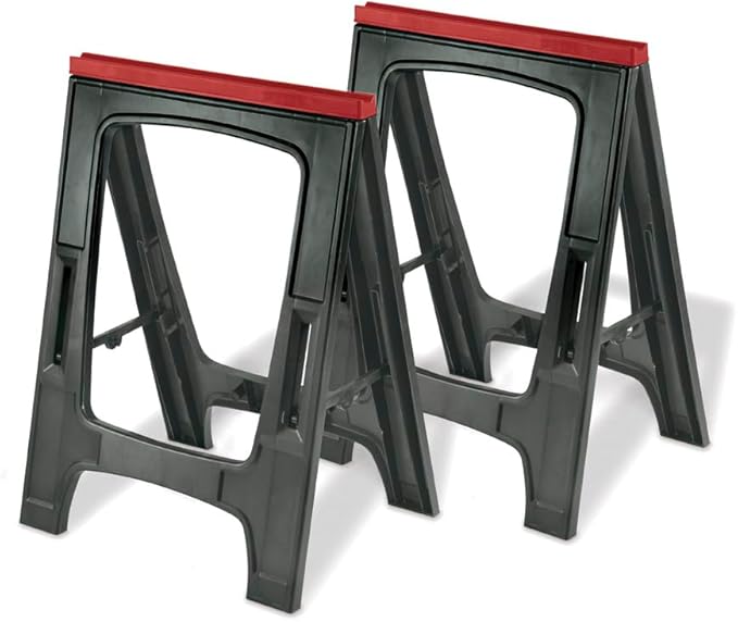 Keter Folding Sawhorse Twin Pack Outdoor Furniture