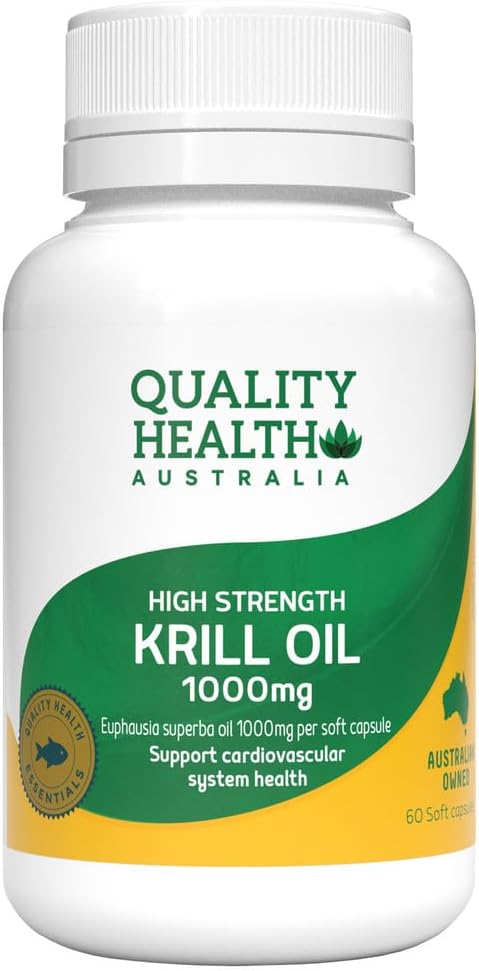 Quality Health High Strength Krill Oil 1000mg 60 Capsules
