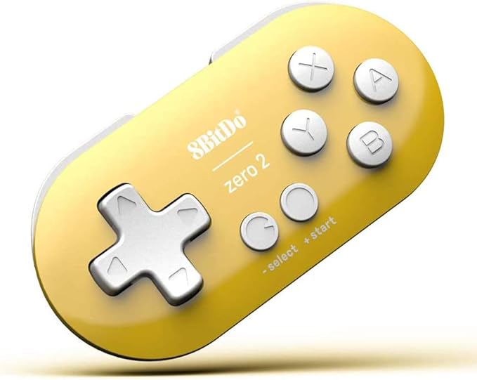 8BitDo Zero 2 Bluetooth Gamepad (Yellow Edition)
