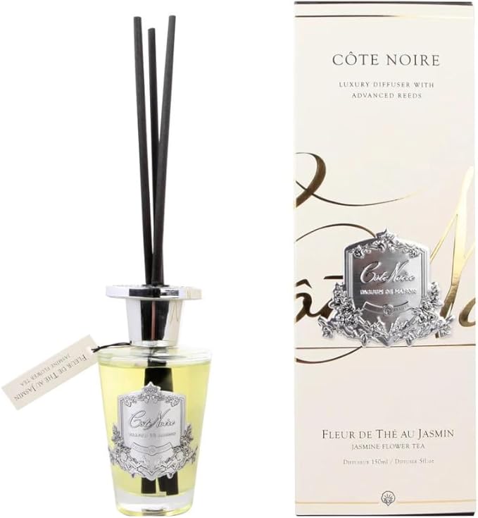 Cote Noire Jasmine Flower Tea Diffuser Silver 150ml