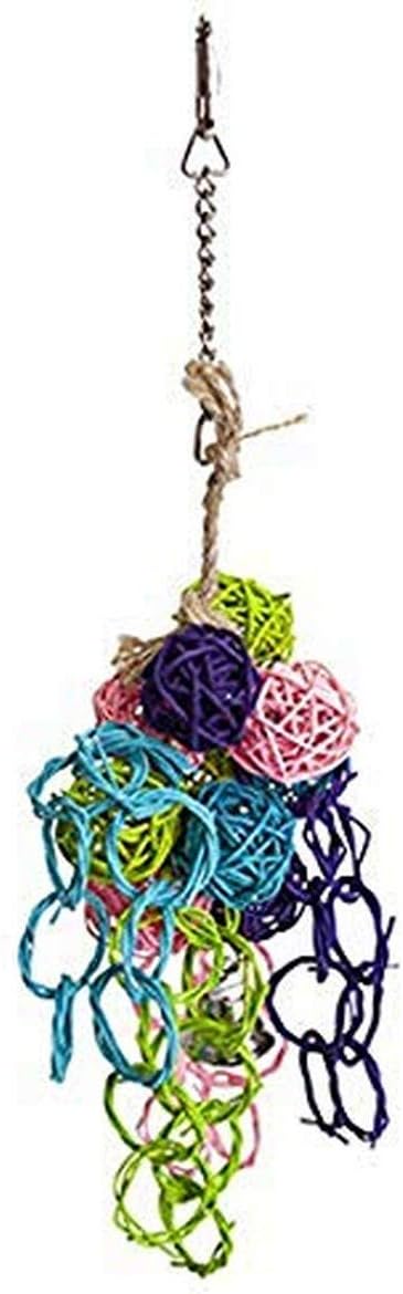 Kazoo Bird Toy Wicker Ball Bouquet Large